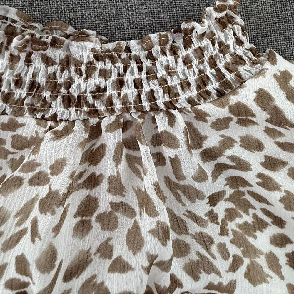 Express Mini Dress Tiered‎ Ruffle High neck Cinched waist XS Lined